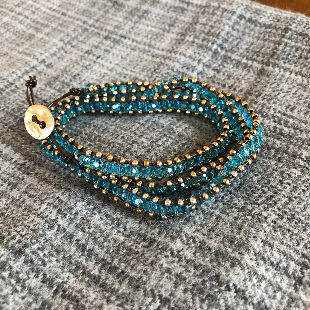 💎Genuine Swarovski bead wrap bracelet💎